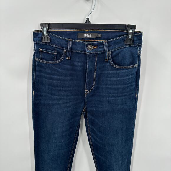 HUDSON JEANS NWT Barbara High Waist Super Skinny Denim Jeans Requiem // 25 Long - Picture 4 of 13